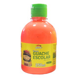 Tempera Guache Neon 250 Ml Piratininga Cores Variadas Cor Laranja neón