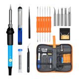 Temperatura Ajustável Ferro De Solda Elétrico Kits Us Plug