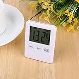 Temporizador Digital, Alarme Alto, Ferramenta De Cozinha De 99 Minutos, Branco, ímã Na Parte Traseira, Ideal Para Cozinhar, Dormir, Esportes Ao Ar Livre E Trabalhar Para Momentos
