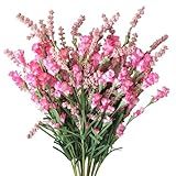 TEMPUS 10 Peças Flores Artificiais Primavera Verão Decoração Ao Ar Livre Plantas Falsas Resistentes A UV Vaso De Festa De Casamento Buquê Arranjo Floral Decoração De Casa Decoração De Jardim Interno