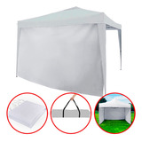 Tenda 3x3 Gazebo Branco Sanfonada Articulada 1 Lateral