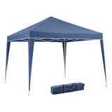 Tenda Articulada 3x3 Reforçada Gazebo Aço Carbono Azul