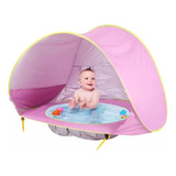 Tenda Barraca Praia Com Piscina Proteção Uv Bebê Crianças
