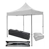Tenda Gazebo 2x2 Articulado Em Aço Com Tecido Sanfonada Branca