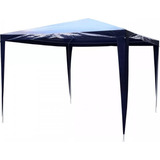 Tenda Gazebo 3x3m Desmontável Ferro Polietileno Impermeável Cor Azul