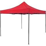 Tenda Gazebo Dobrável Pagoda 3m X 3m Oxford Vermelha Bel
