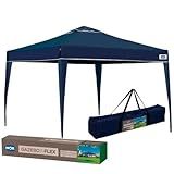 Tenda Gazebo Praia 3x3 Barraca Camping Campo Top Com Proteção Solar Articulado- Azul- Com Bolsa De Transporte