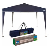 Tenda Gazebo Praia Camping X flex Oxford 3x3 Metros Azul Mor