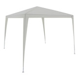 Tenda Gazebo Tubular Praia Camping 3mx3m Polietileno Branca