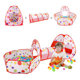 Tenda Infantil 3 Em 1 Piscina De Bolinhas Casa Infantil