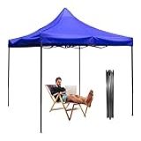 Tenda Praia Gazebo Dobrável Impermeável 3x3m Barraca Camping Cor Azul