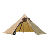 Tenda Quente Leve 4 Temporada Com Janela De Tubo De Marrom