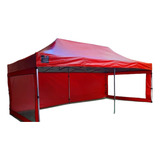 Tenda Sanfonada 3x6 Em Ferro Fechado 3 Lados
