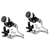 TENDYCOCO 2 Pares De Bicicletas 7 8 Polegadas 22 Mm Embreagem De Freio Dianteiro Acessórios De Freio De Motocicleta Scooter Freio Embreagem Liga De Alumínio Freio Embreagem Freio Embreagem Cilindro