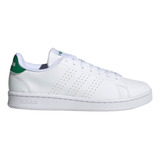 Tênis adidas Advantage Em Cor Branca Nuvem branca Nuvem verde Adulto 39 Ar