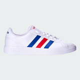 Tênis adidas Sportswear Grand Court Base 2 0 Color Branco azul vermelho Adulto 43 Br