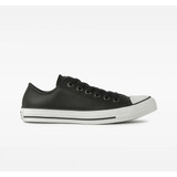 Tênis All Star Chuck Taylor Couro Preto branco Original