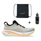 Tênis Asics Gel-nimbus 26 Masculino + Mochila E Garrafinha