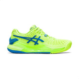 Tênis Asics Gel-resolution 9 Clay Color Verde-intenso/azul - Adulto 36 Br