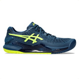 Tênis Asics Gel Resolution 9 Masculino Azul E Amarelo