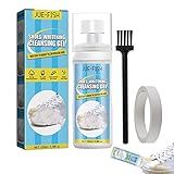 Tênis Branco 100ml Removedor Manchas Sapatos Gel Clareador Sapatos Multifuncional Branqueador Lona Sapatos Solução Clareamento Para Limpeza