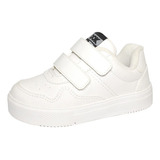 Tênis Branco Flatform Dok Infantil Sport Social Nº 20 Ao 27