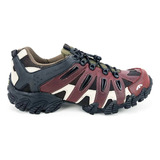 Tenis Bull Terrier Dragon 3 Hawk Couro Natural Vermelho