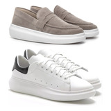 Tenis Casual E Mocassim Dockside Loafer Sola Alta Oversize