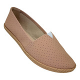Tênis Casual Feminino Slip On Moleca Sapatilha Esporte Nude