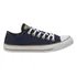 Tênis Chuck Taylor Cano Curto All Star Cor Marinho Escuro/marrom Claro/branco Desenho Do Tecido Liso Tamanho 37 Br