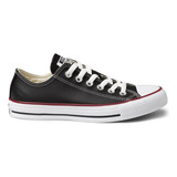 Tênis Chuck Taylor Cano Curto Couro All Star Cor Preto vermelho branco Desenho Do Tecido Liso Tamanho 37 Br