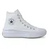 Tênis Chuck Taylor Move Cano Longo Tecido All Star Cor Branco/branco/branco Desenho Do Tecido Liso Tamanho 36 Br