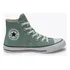 Tênis Chuck Taylor Seasonal Cano Longo Tecido All Star Cor Verde Fosco/preto/branco Desenho Do Tecido Liso Tamanho 34 Br