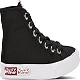 Tênis Coca-cola Shoes, Blend Basic Hi, Unisex, Preto, 38