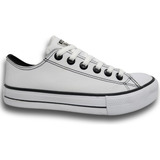Tenis Converse Chuck Taylor All Star Couro Branco Tradiciona