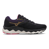 Tênis De Corrida Feminino Mizuno Wave Way 5 Lançamento Rosa