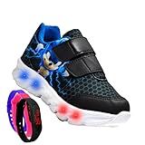 Tenis De Led Masculino Calce Facil Infantil Meninos Estilo Original - Relogio Cor-Bege