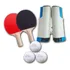 Tênis De Mesa Ping Pong Rede Retrátil 3 Bolinhas 2 Raquetes