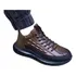 Tênis De Padrão Crocodilo Moda Homens Sapatos Casuais