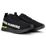 Tênis Esportivo Masculino Para Academia Caminhada Bf Shoes (preto/verde, Br_footwear_size_system, Adult, Numeric, Numeric_39)