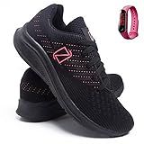 Tênis Feminino Academia E Caminhada Ultra Leve + Relógio Digital - Pretorosa/35
