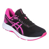 Tênis Feminino Asics Raiden 3 Preto pink