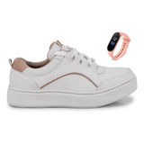 Tenis Feminino Branco Casual