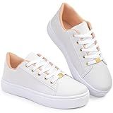 Tênis Feminino Casual Clássico Branco Preto Rosê Leve Macio E Confortável 170 Branco 35