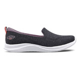 Tênis Feminino Casual Mantra Slip On Preto Branco E Violeta Tamanho 34 Olympikus