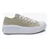 Tênis Feminino Chuck Taylor Move Seasonal Curto All Star Cor Bege/preto/branco Desenho Do Tecido Liso Tamanho 34 Br