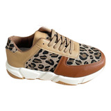 Tênis Feminino Com Estampa De Leopardo C