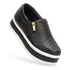 Tênis Feminino Dk Urbanos Preto Com Zíper E Elástico