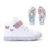 Tênis Feminino Infantil Botinha Borboleta De Led + Chinelo