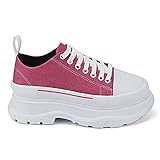 Tênis Feminino Plataforma Gugi Sneaker Sola Alta Sophia 620-gg;cor:rosa;tamanho:37